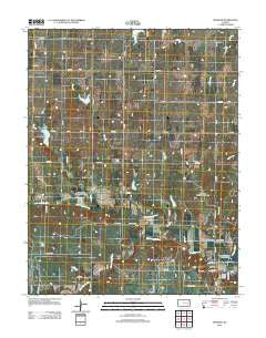 Madison Kansas Historical topographic map, 1:24000 scale, 7.5 X 7.5 Minute, Year 2012