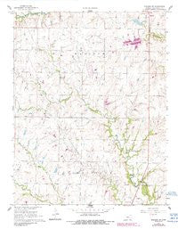 Madison SW Kansas Historical topographic map, 1:24000 scale, 7.5 X 7.5 Minute, Year 1967