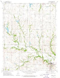 Madison Kansas Historical topographic map, 1:24000 scale, 7.5 X 7.5 Minute, Year 1973