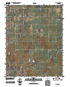Madison NE Kansas Historical topographic map, 1:24000 scale, 7.5 X 7.5 Minute, Year 2010