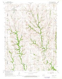 Mahaska Kansas Historical topographic map, 1:24000 scale, 7.5 X 7.5 Minute, Year 1966