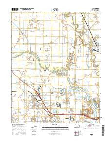 Maize Kansas Current topographic map, 1:24000 scale, 7.5 X 7.5 Minute, Year 2015