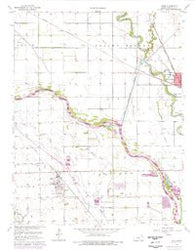 Maize Kansas Historical topographic map, 1:24000 scale, 7.5 X 7.5 Minute, Year 1961