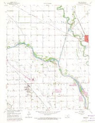 Maize Kansas Historical topographic map, 1:24000 scale, 7.5 X 7.5 Minute, Year 1961