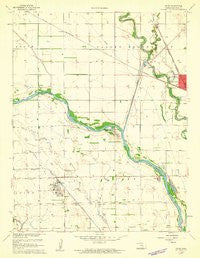 Maize Kansas Historical topographic map, 1:24000 scale, 7.5 X 7.5 Minute, Year 1961