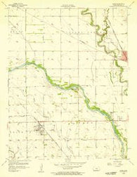 Maize Kansas Historical topographic map, 1:24000 scale, 7.5 X 7.5 Minute, Year 1956