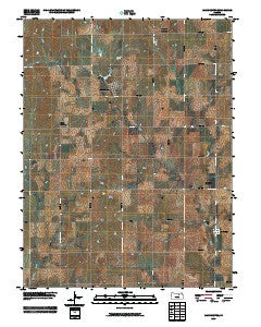 Manchester Kansas Historical topographic map, 1:24000 scale, 7.5 X 7.5 Minute, Year 2009