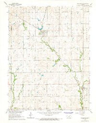 Manchester Kansas Historical topographic map, 1:24000 scale, 7.5 X 7.5 Minute, Year 1965