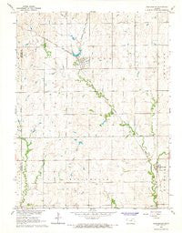 Manchester Kansas Historical topographic map, 1:24000 scale, 7.5 X 7.5 Minute, Year 1965