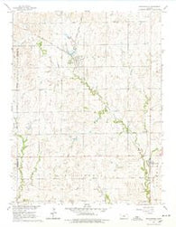 Manchester Kansas Historical topographic map, 1:24000 scale, 7.5 X 7.5 Minute, Year 1965