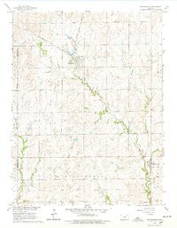 Manchester Kansas Historical topographic map, 1:24000 scale, 7.5 X 7.5 Minute, Year 1965