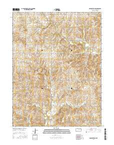 Manchester NW Kansas Current topographic map, 1:24000 scale, 7.5 X 7.5 Minute, Year 2015