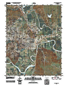 Manhattan Kansas Historical topographic map, 1:24000 scale, 7.5 X 7.5 Minute, Year 2010
