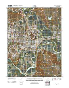 Manhattan Kansas Historical topographic map, 1:24000 scale, 7.5 X 7.5 Minute, Year 2012
