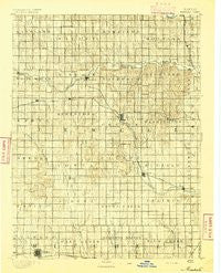 Mankato Kansas Historical topographic map, 1:125000 scale, 30 X 30 Minute, Year 1894