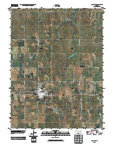 Mankato Kansas Historical topographic map, 1:24000 scale, 7.5 X 7.5 Minute, Year 2009