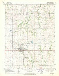 Mankato Kansas Historical topographic map, 1:24000 scale, 7.5 X 7.5 Minute, Year 1969