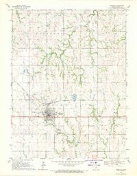 Mankato Kansas Historical topographic map, 1:24000 scale, 7.5 X 7.5 Minute, Year 1969