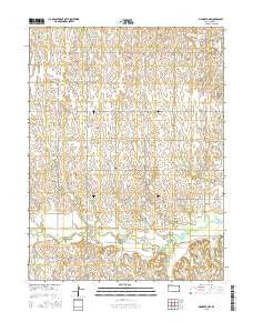 Mankato NW Kansas Current topographic map, 1:24000 scale, 7.5 X 7.5 Minute, Year 2015