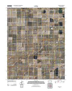 Manter Kansas Historical topographic map, 1:24000 scale, 7.5 X 7.5 Minute, Year 2012
