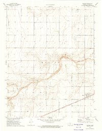 Manter Kansas Historical topographic map, 1:24000 scale, 7.5 X 7.5 Minute, Year 1973