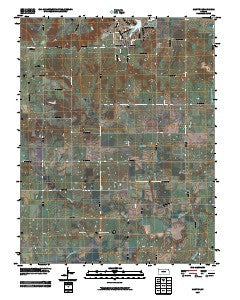 Mantey Kansas Historical topographic map, 1:24000 scale, 7.5 X 7.5 Minute, Year 2009