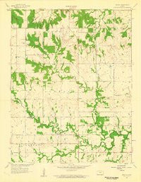 Mantey Kansas Historical topographic map, 1:24000 scale, 7.5 X 7.5 Minute, Year 1958