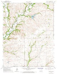 Maple City Kansas Historical topographic map, 1:24000 scale, 7.5 X 7.5 Minute, Year 1964