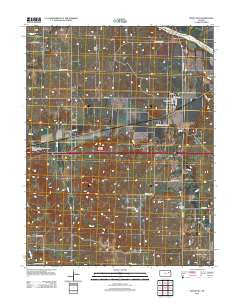 Maple Hill Kansas Historical topographic map, 1:24000 scale, 7.5 X 7.5 Minute, Year 2012