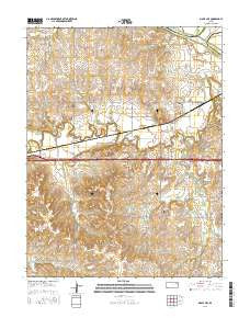 Maple Hill Kansas Current topographic map, 1:24000 scale, 7.5 X 7.5 Minute, Year 2016