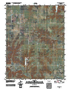 Mapleton Kansas Historical topographic map, 1:24000 scale, 7.5 X 7.5 Minute, Year 2009