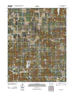 Mapleton Kansas Historical topographic map, 1:24000 scale, 7.5 X 7.5 Minute, Year 2012