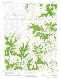 Mapleton Kansas Historical topographic map, 1:24000 scale, 7.5 X 7.5 Minute, Year 1966