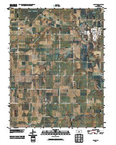 Marion Kansas Historical topographic map, 1:24000 scale, 7.5 X 7.5 Minute, Year 2010