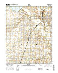 Marion Kansas Current topographic map, 1:24000 scale, 7.5 X 7.5 Minute, Year 2015