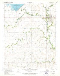 Marion Kansas Historical topographic map, 1:24000 scale, 7.5 X 7.5 Minute, Year 1971