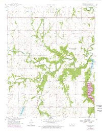Marmaton Kansas Historical topographic map, 1:24000 scale, 7.5 X 7.5 Minute, Year 1958