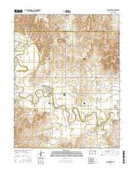 Marquette Kansas Current topographic map, 1:24000 scale, 7.5 X 7.5 Minute, Year 2015