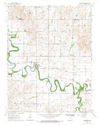 Marquette Kansas Historical topographic map, 1:24000 scale, 7.5 X 7.5 Minute, Year 1964