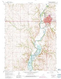 Marysville Kansas Historical topographic map, 1:24000 scale, 7.5 X 7.5 Minute, Year 1966