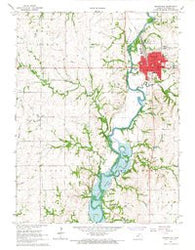 Marysville Kansas Historical topographic map, 1:24000 scale, 7.5 X 7.5 Minute, Year 1966