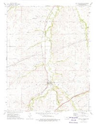 Matfield Green Kansas Historical topographic map, 1:24000 scale, 7.5 X 7.5 Minute, Year 1973