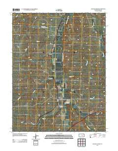 Matfield Green Kansas Historical topographic map, 1:24000 scale, 7.5 X 7.5 Minute, Year 2012