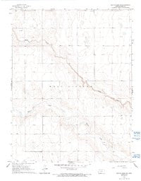 Mattox Draw NW Kansas Historical topographic map, 1:24000 scale, 7.5 X 7.5 Minute, Year 1965