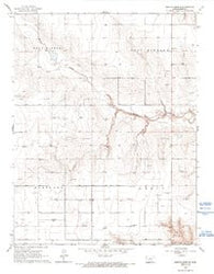 Mattox Draw SE Kansas Historical topographic map, 1:24000 scale, 7.5 X 7.5 Minute, Year 1966