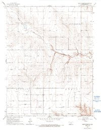 Mattox Draw SE Kansas Historical topographic map, 1:24000 scale, 7.5 X 7.5 Minute, Year 1966