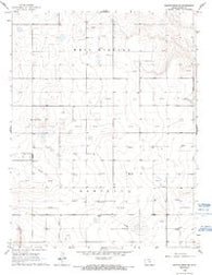 Mattox Draw SW Kansas Historical topographic map, 1:24000 scale, 7.5 X 7.5 Minute, Year 1966