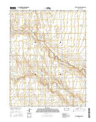 Mattox Draw NW Kansas Current topographic map, 1:24000 scale, 7.5 X 7.5 Minute, Year 2015