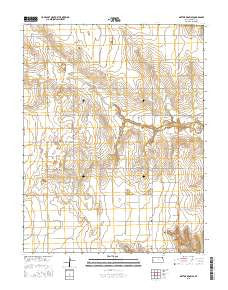 Mattox Draw SE Kansas Current topographic map, 1:24000 scale, 7.5 X 7.5 Minute, Year 2015