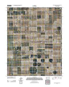 Mattox Draw SW Kansas Historical topographic map, 1:24000 scale, 7.5 X 7.5 Minute, Year 2012